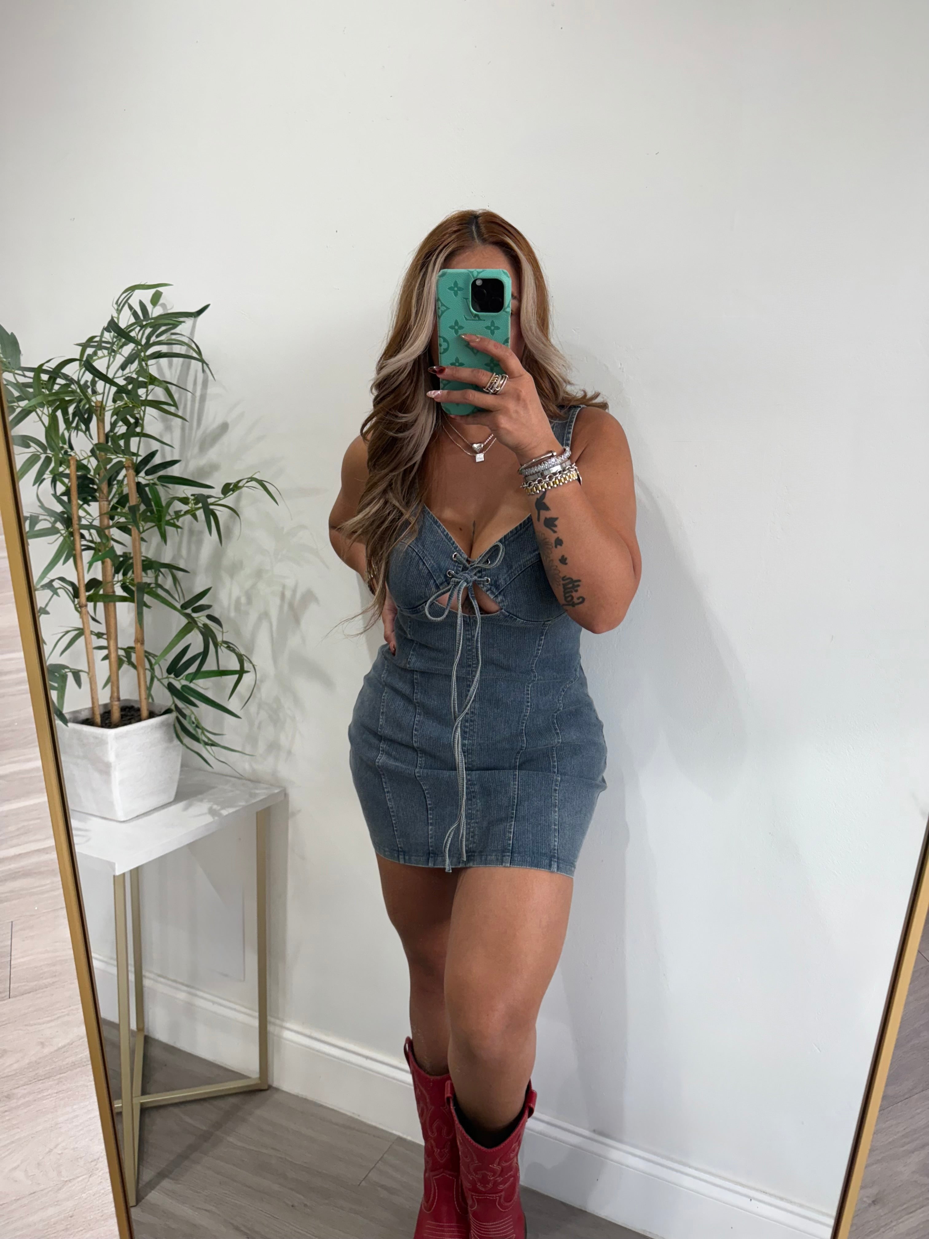 Denim queen dress