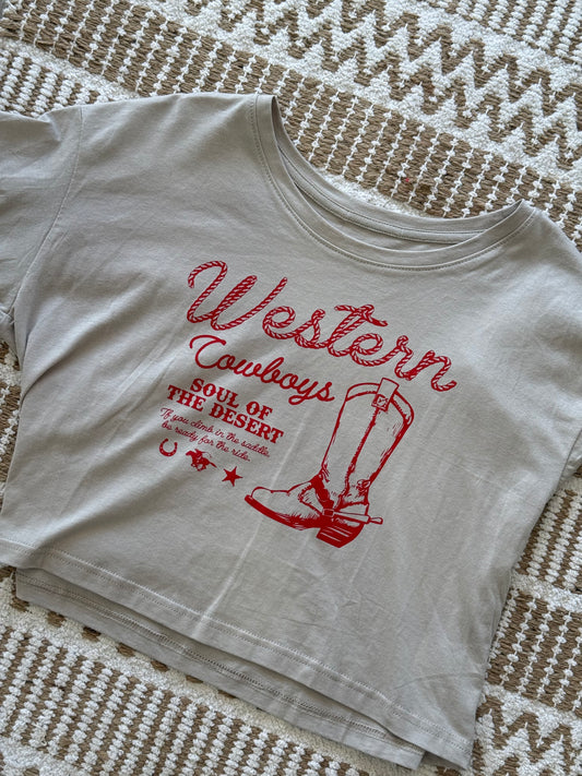 Western cowboys top - Sage