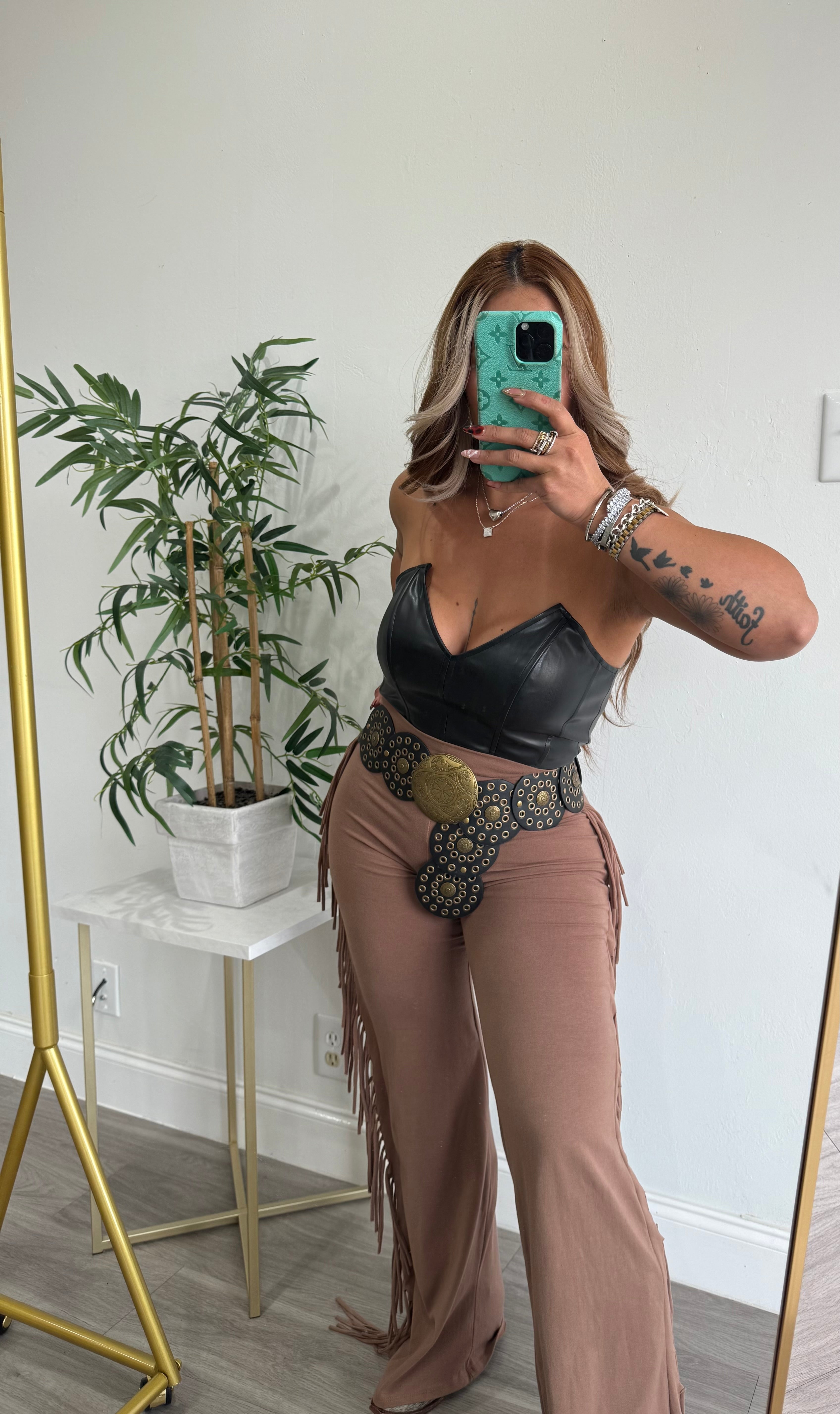 Jennifer leather top